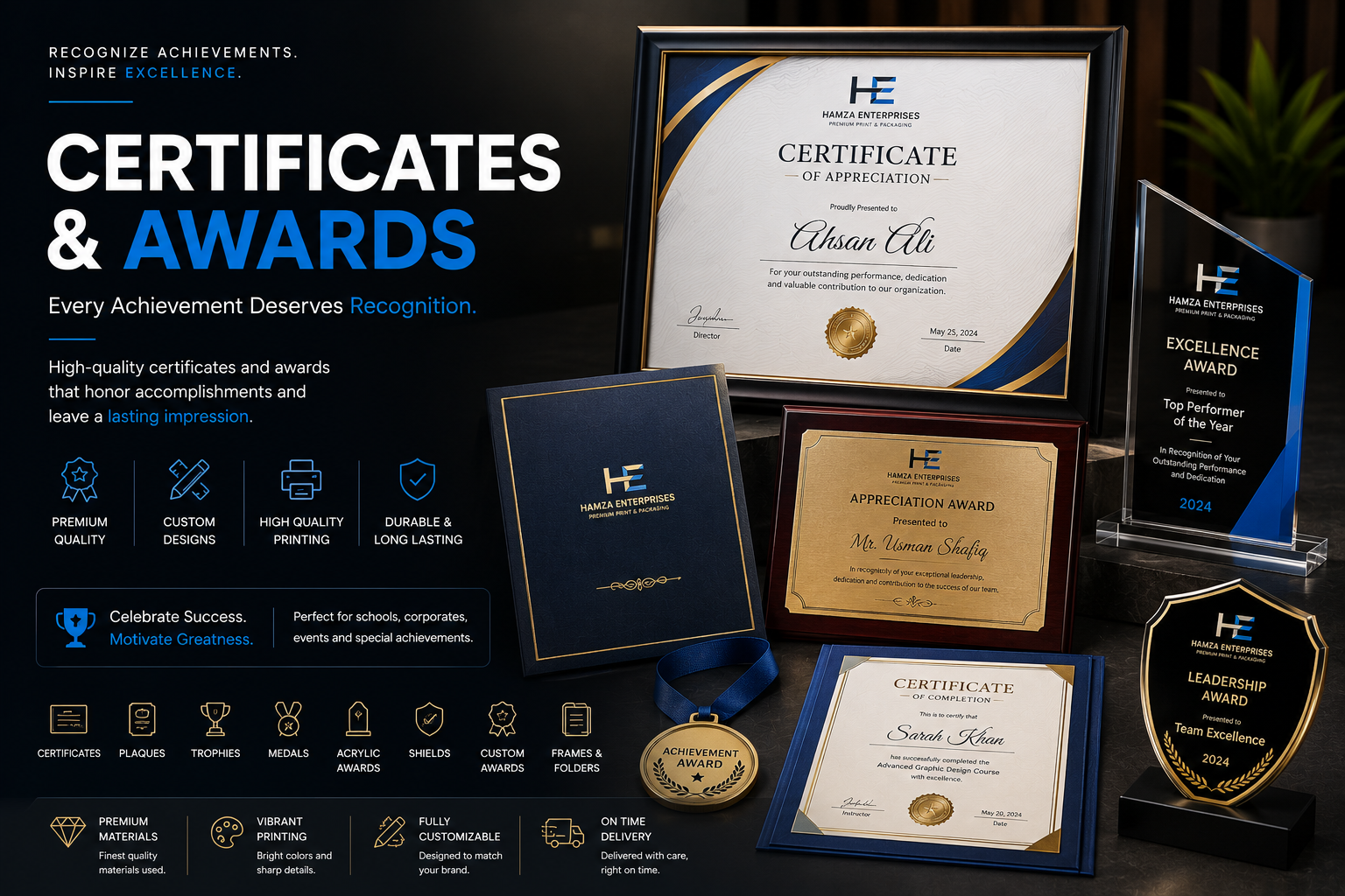 Certificates & Awards